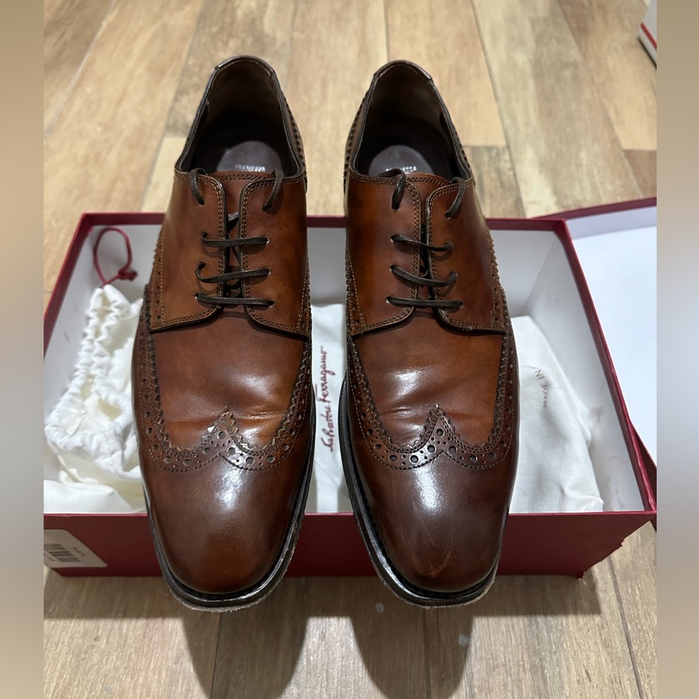 Ferragamo Bryant Brogue Lace Ups - Picture 7 of 11